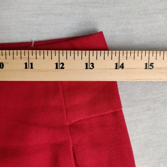 SANDRA Angelozzi Women's Red Linen Mini Skirt Size EU 30 US 00 - Picture 9 of 9
